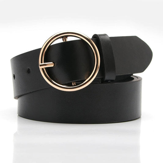 Round-button casual versatile jeans belt
