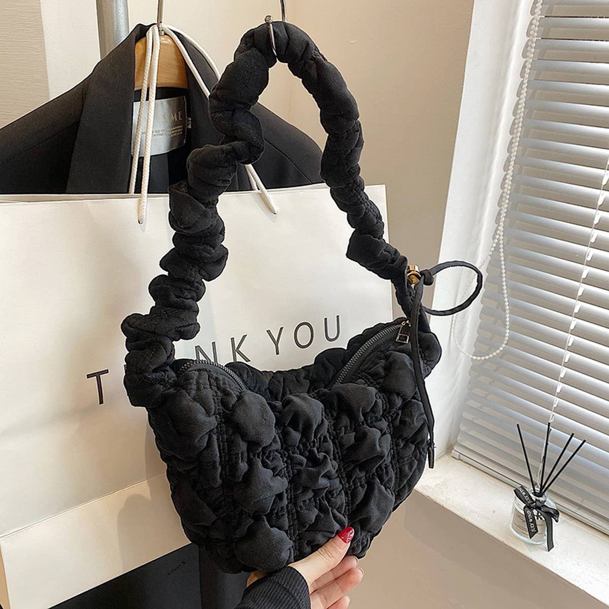 Fluffy Cloud Handbag Women Crossbody Shoulder Bag_CUAB00571