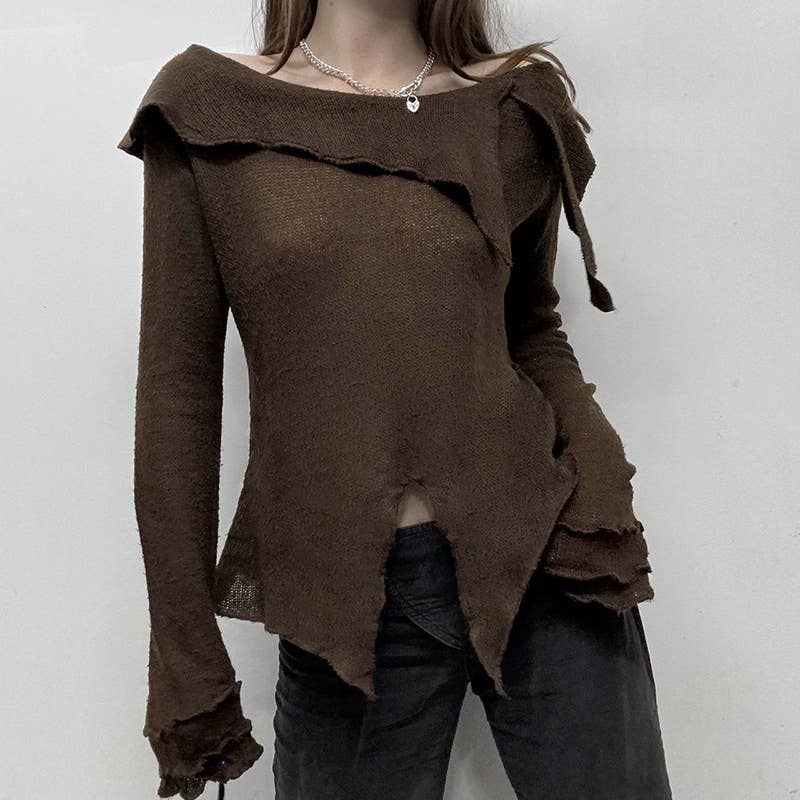 DO AN OLD DESIGN WITH HEM AND A LINE NECK SWEATER