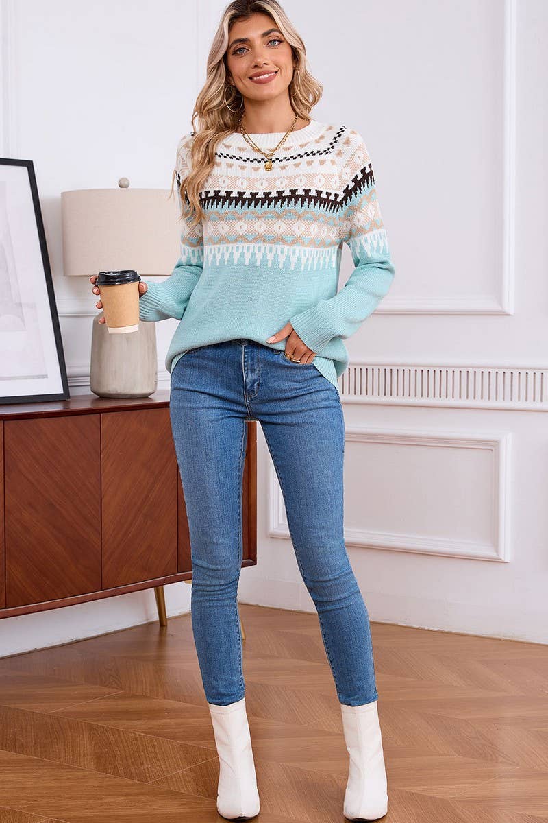 CWOSWL07302_LOOSE ZEBRA COLORBLOCK OFF-SHOULDER BATWING TOP