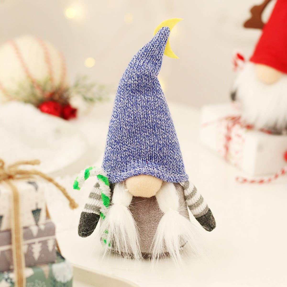 Cute Faceless Reindeer Plush Figurine Decor_CWAJE5304