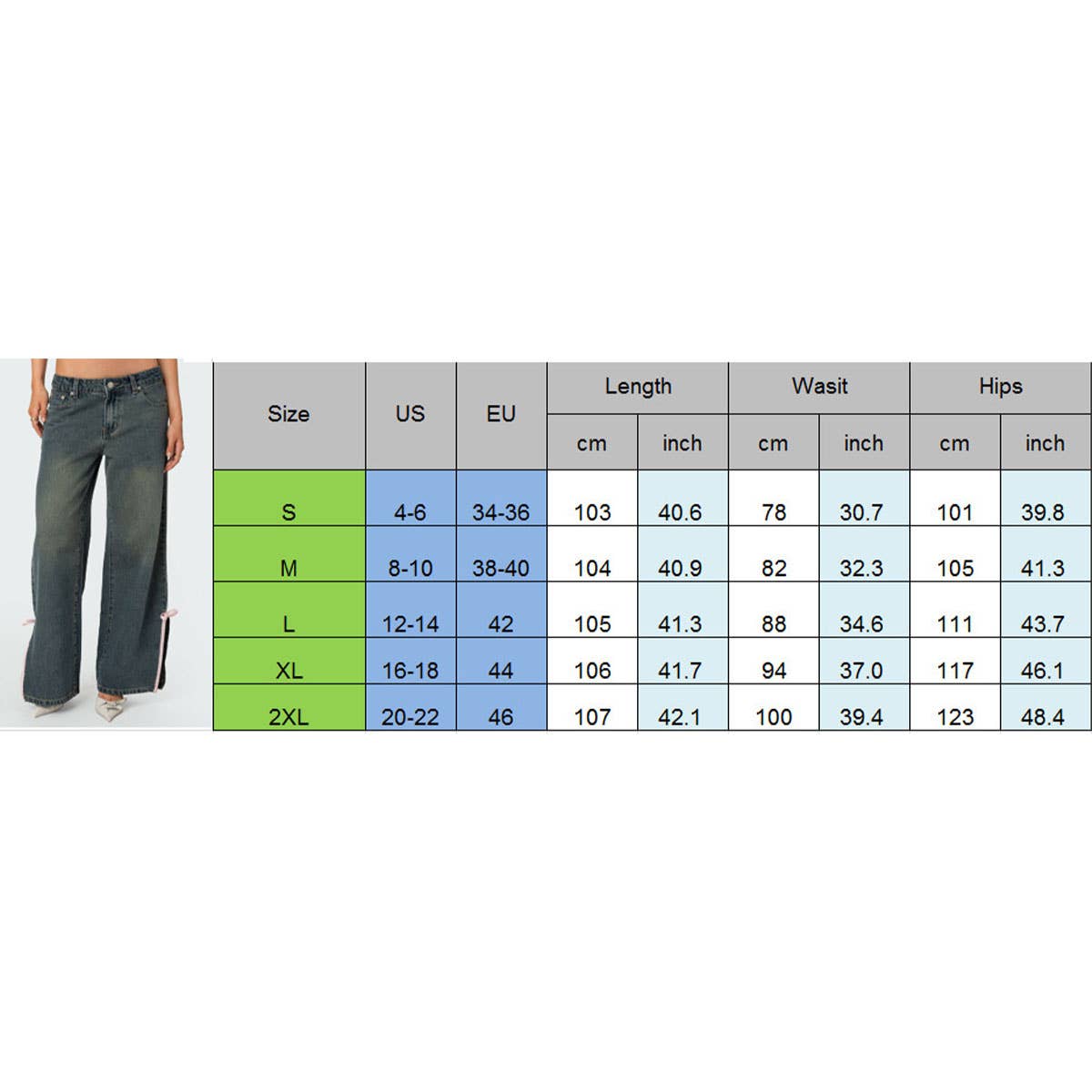 CROPPED MID-WAIST STRAIGHT BOW SIDE SLIT JEANS