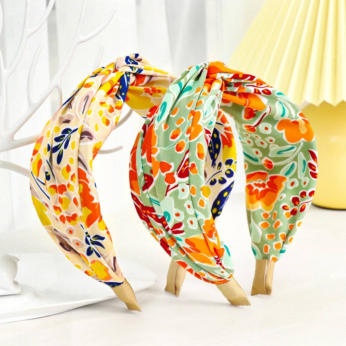 SPRING AND SUMMER FOREST PRINT CROSS HEADBANDS_CWAHA1145