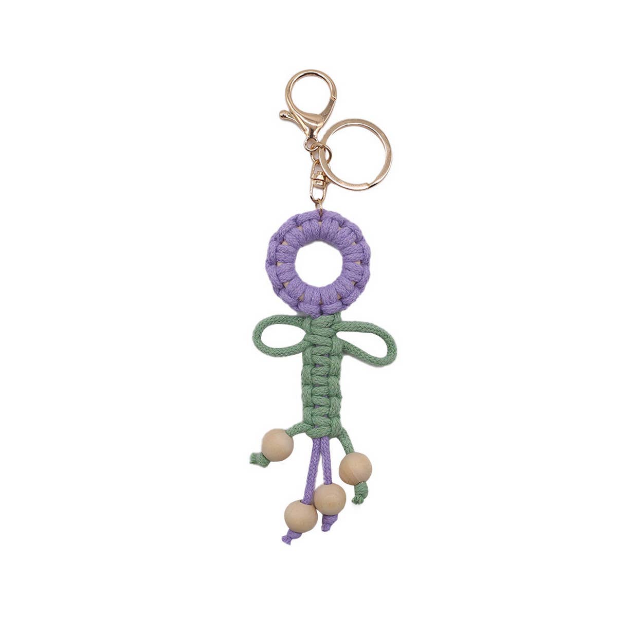2024 HAND-WOVEN FLOWER KEYCHAIN_CWMM1571