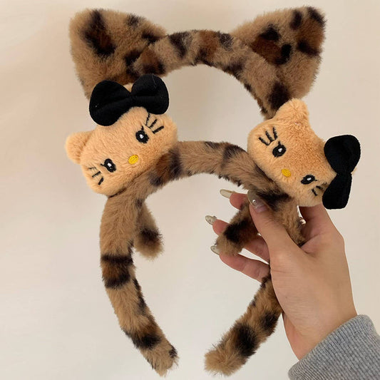 SWEET AND COOL LEOPARD PRINT HEADBAND HAIRPIN