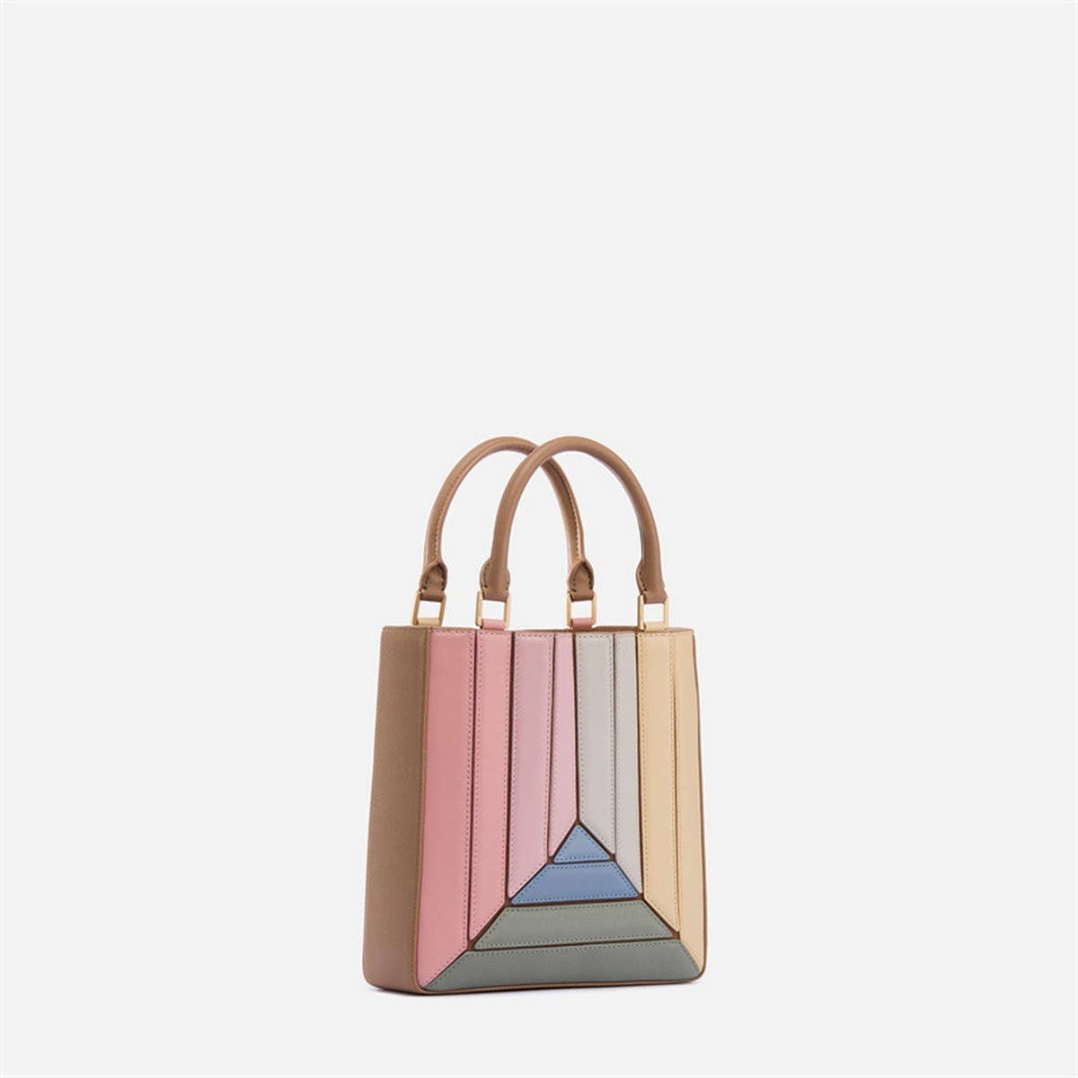 SPLICED RAINBOW SHOULDER BAG HANDBAG_CWAB1382