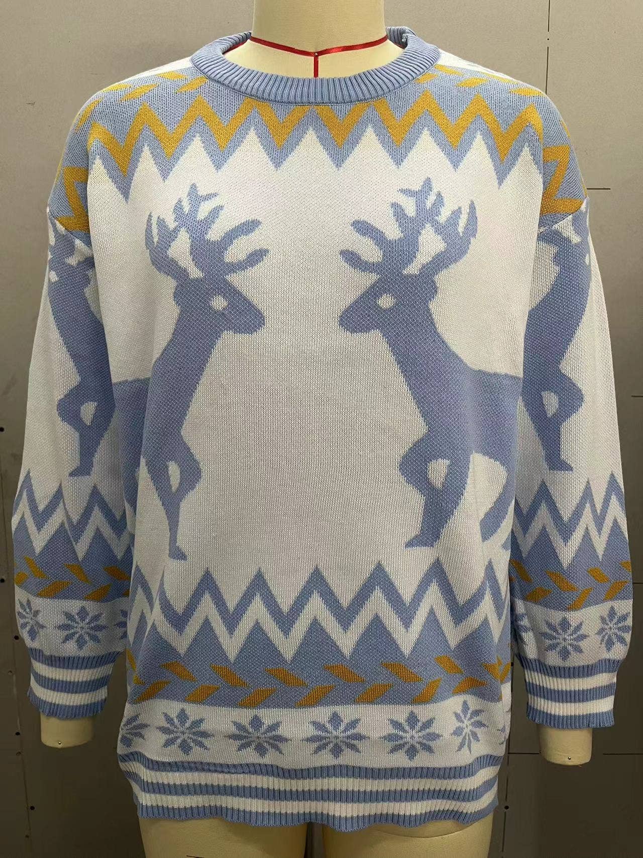 Christmas round-neck pullover knitted sweater