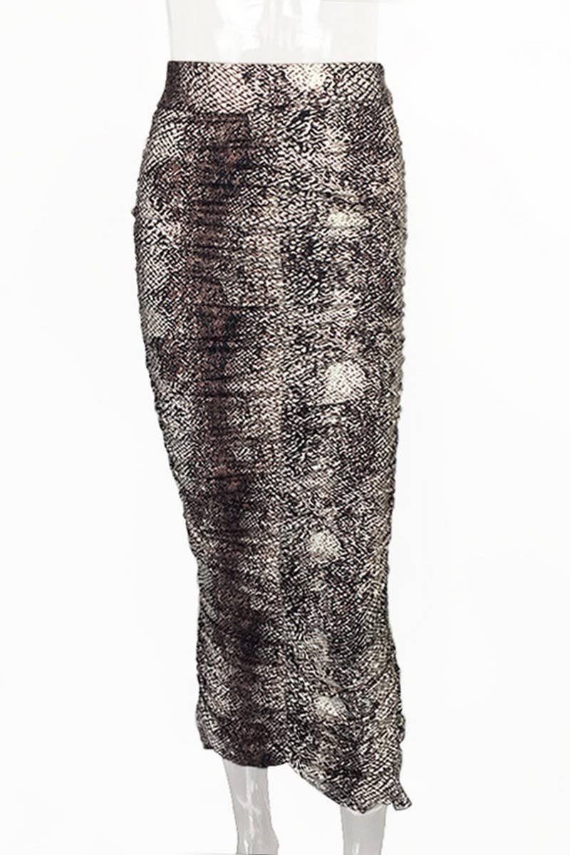CWBLS0426_HIGH WAIST LEOPARD PRINT TIGHT SLIT MIDI SKIRT