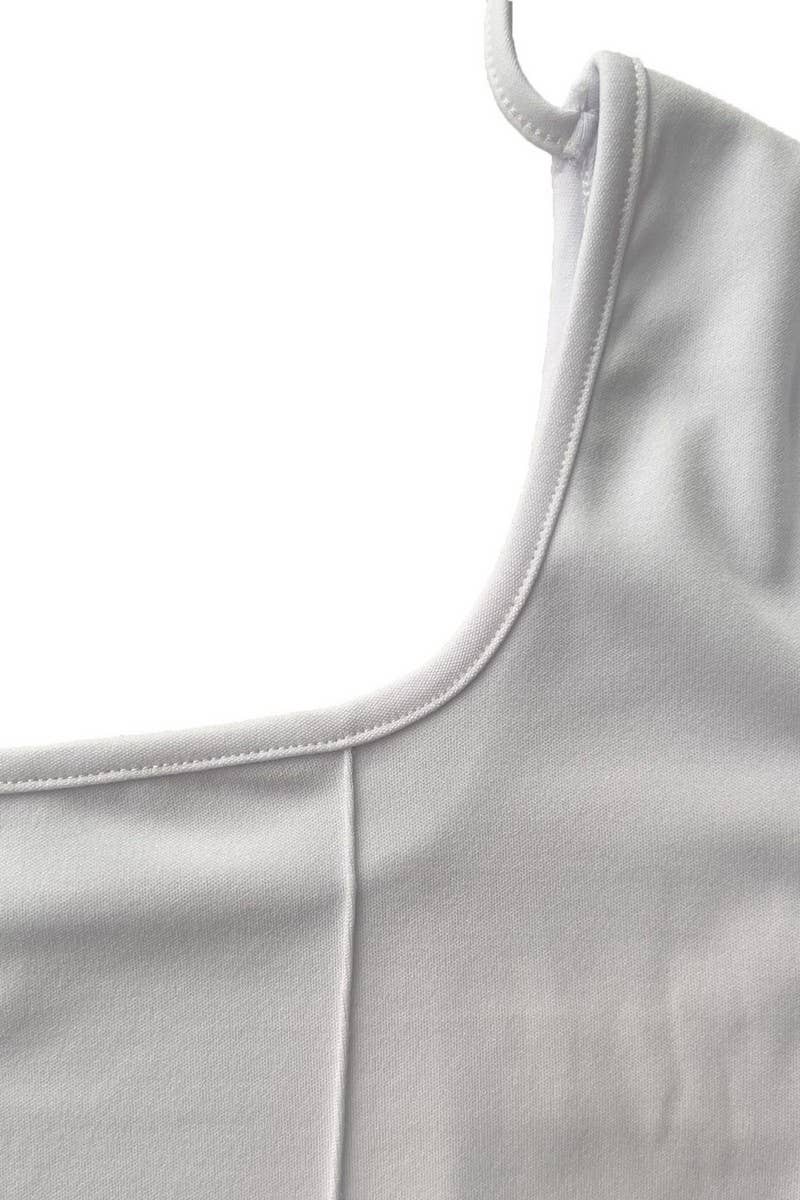 CWTBLL3436_SQUARE NECK PULLOVER SLIM LONG SLEEVE KNIT TOP