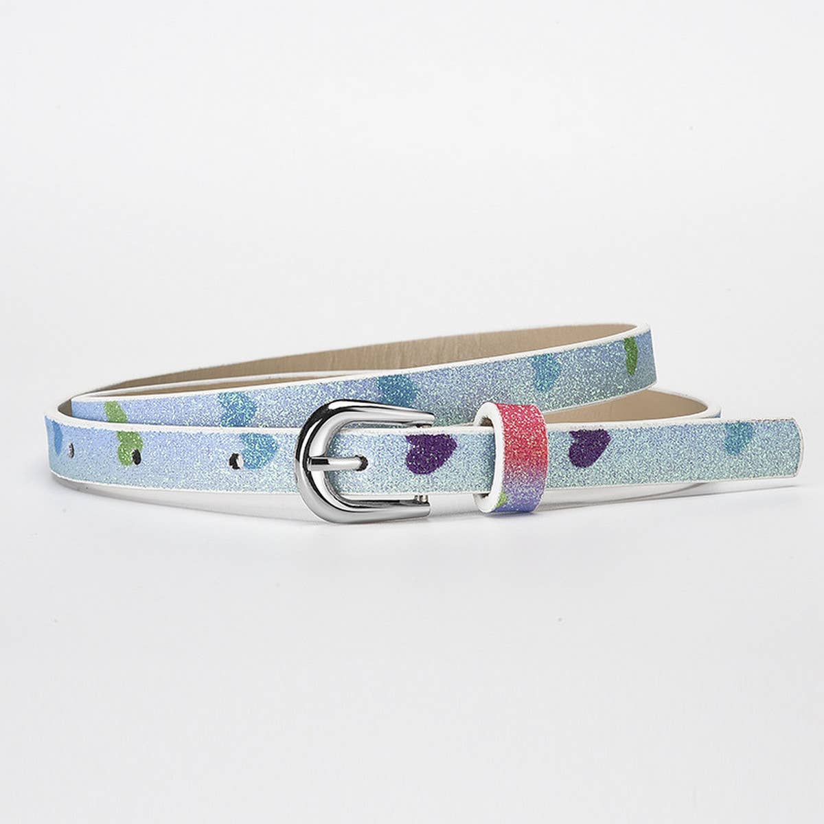 CWABE0880_VERSATILE PERSONALIZED SEQUINED PIN BUCKLE BELT