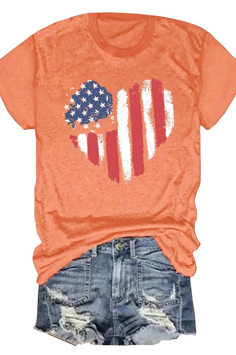 CWTTS1140_ROUND NECK PRINTED SHORT SLEEVE CASUAL T-SHIRT