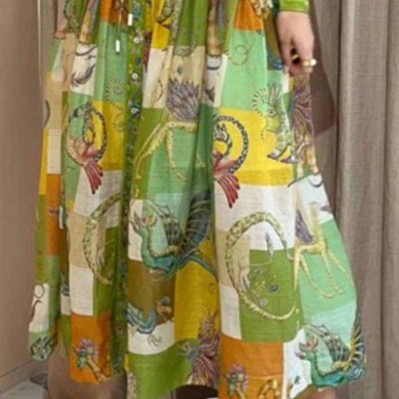 ELEGANT LANTERN SLEEVES TUCKED WAIST PEPLUM DRESS