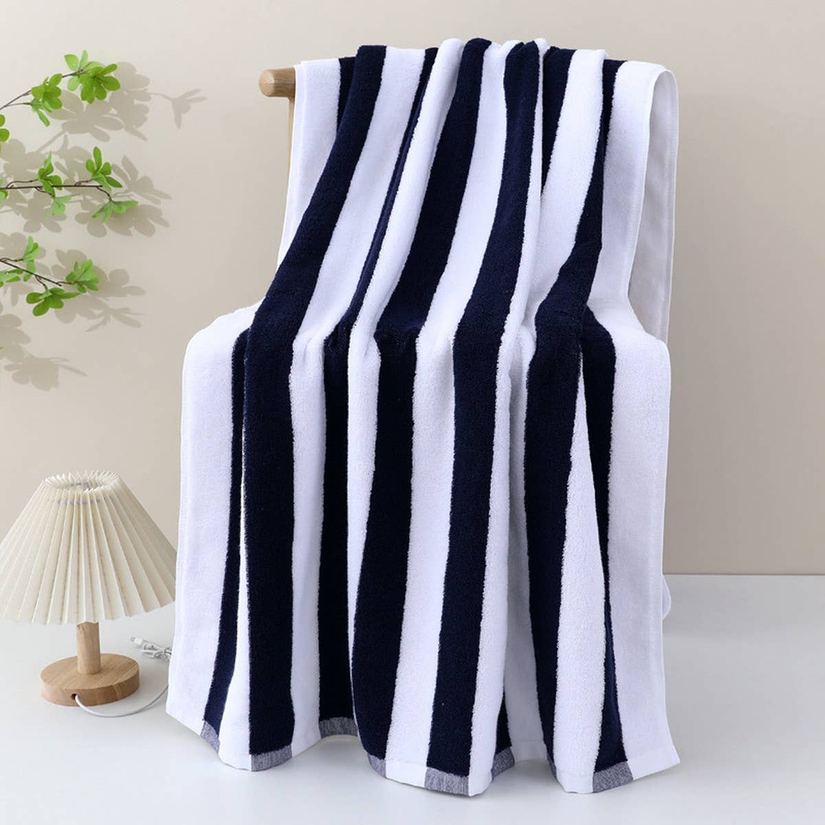 Large Cotton Beach Towel ??Bold Stripe Design_CWMM7604