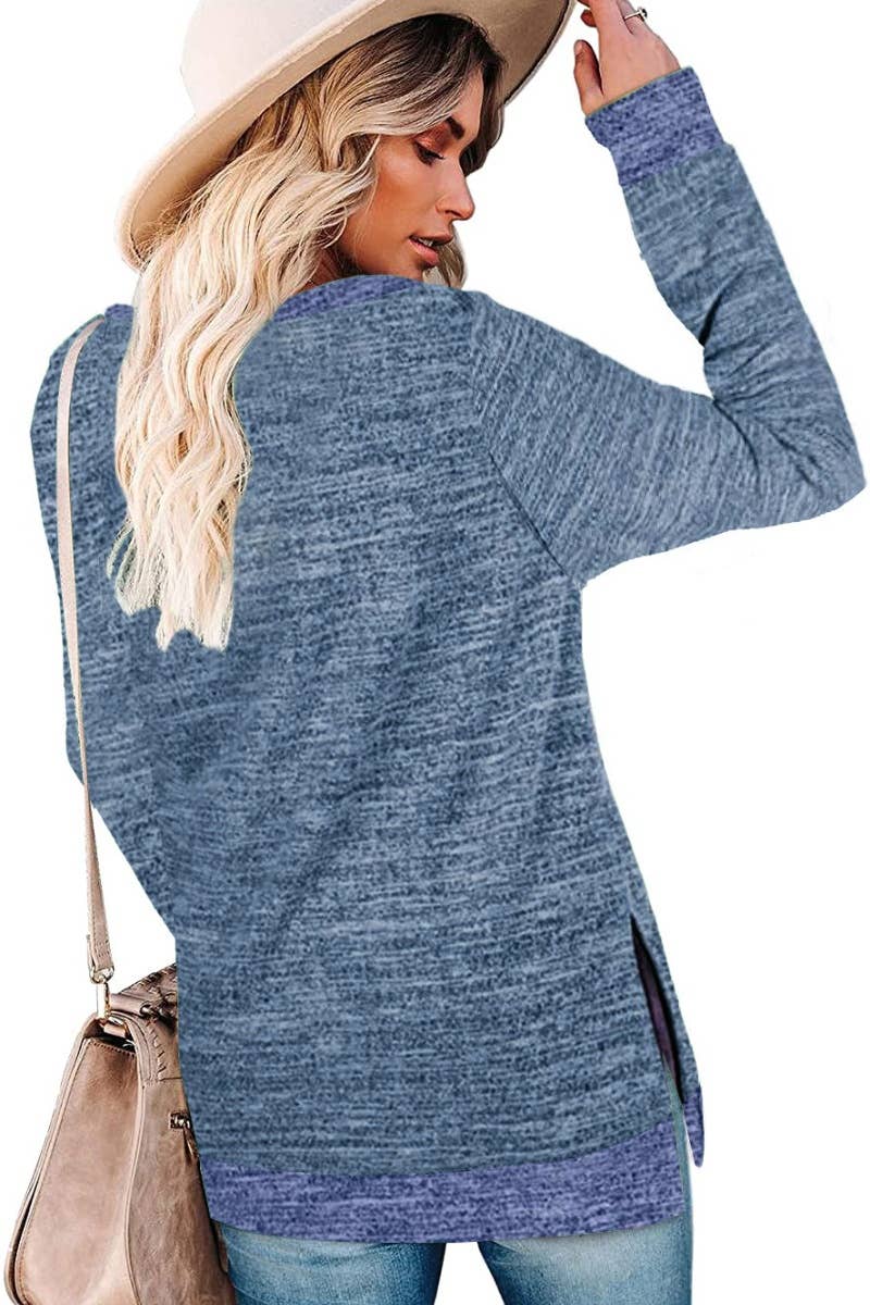 CWTBLL1889_CREW-NECK LONG-SLEEVED JUMPER WITH A SLIT