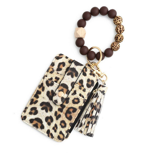 Silicone Wristlet Keychain Card Holder Wallet