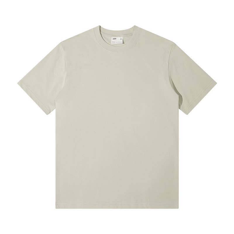 CWTTS0922_SOLID COLOR LOOSE CASUAL ROUND NECK T SHIRT
