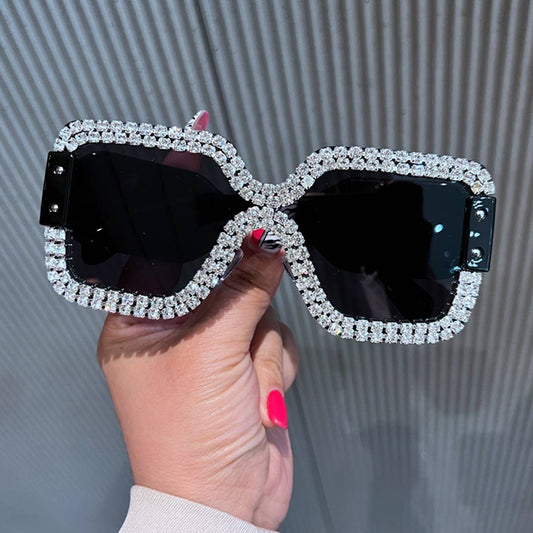 FRAMELESS ONE-PIECE FASHION SQUARE SUNGLASSES