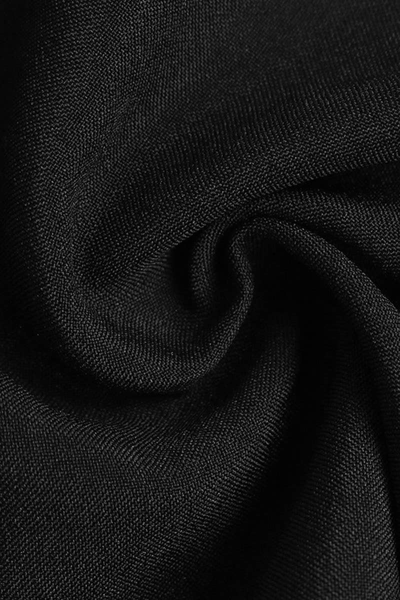 CWSJS00276_LACE PATCHWORK ZIP TIE SOLID LOOSE JUMPSUIT