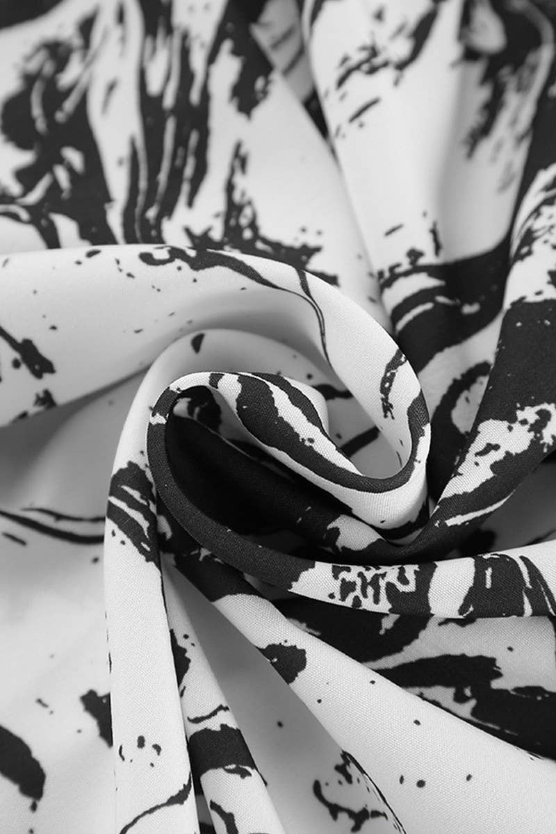 CWSPJ0334_PRINTED LOOSE LONG-SLEEVED TROUSERS PAJAMA SET