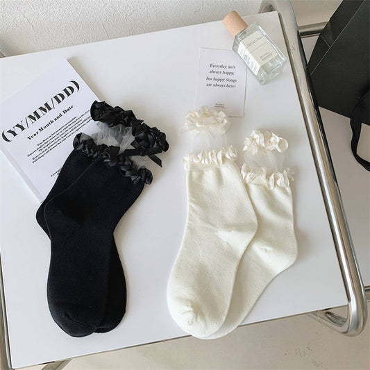 SUMMER THIN GLASS SILK LACE SOCKS LOLITA SEXY SOCKS