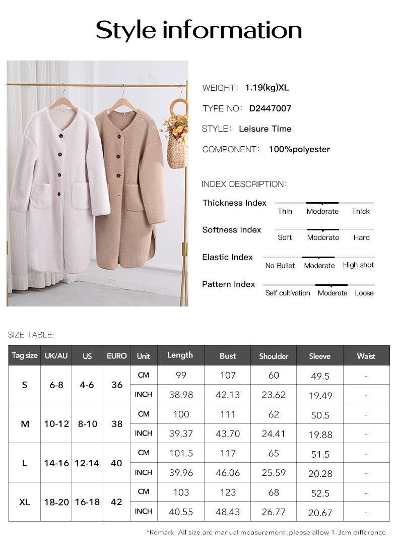 CASUAL CARDIGAN BREASTED POCKET TRENCH COAT