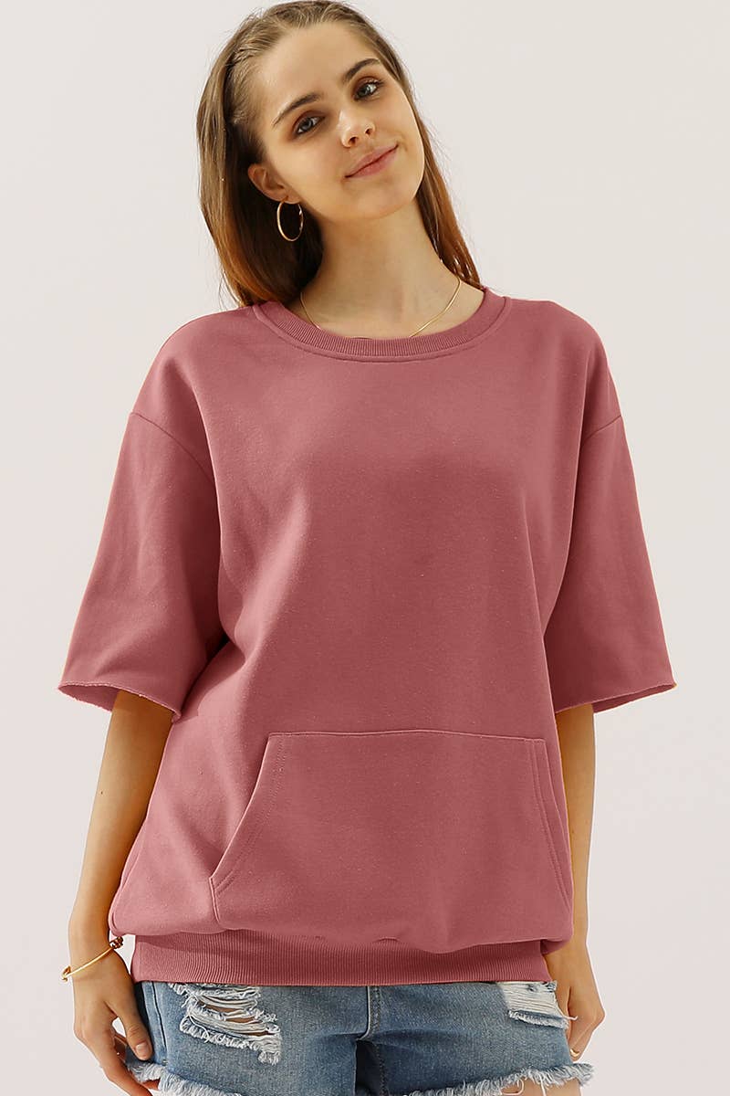 CWTTS560-P_PLUS SIZE OVERSIZED SWEATSHIRT WITH POCKET