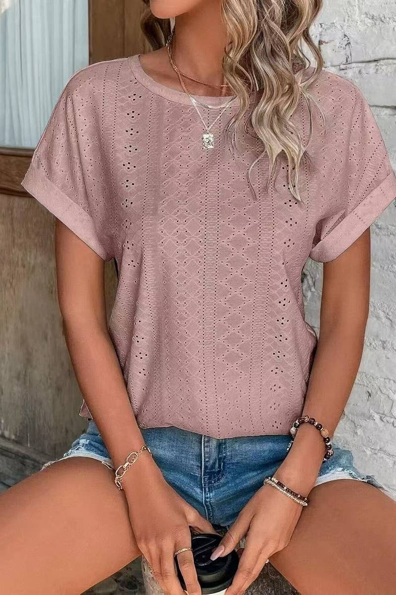 CWTTS1321_SUMMER NEW ROUND NECK LOOSE SHORT SLEEVE T-SHIRT