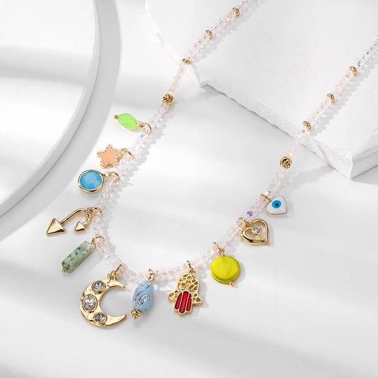 FASHION PENDANT NECKLACE BRACELET COMBINATION_CWAJE2837