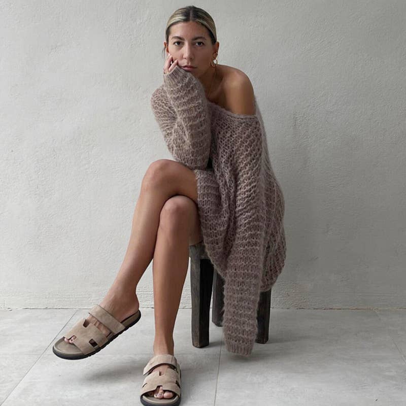 CWOSWL0714_Long Sleeve Neck Pullover Sweater