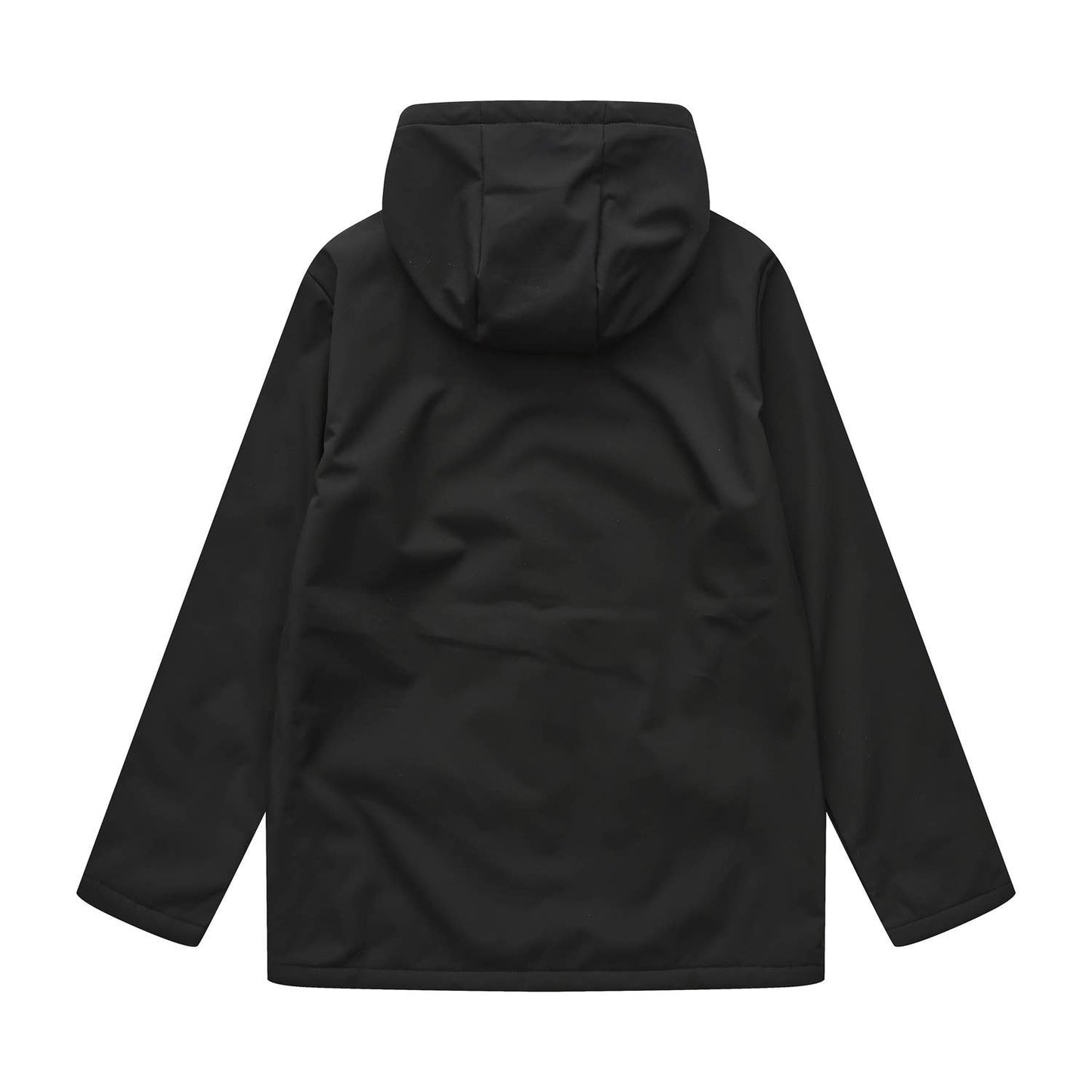 Composite fleece waterproof hooded windbreaker