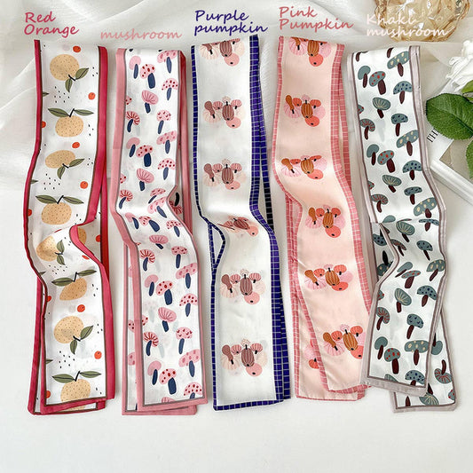 2024 NEW STYLE BOW FLORAL STRIPED SCARF_CWASC0711