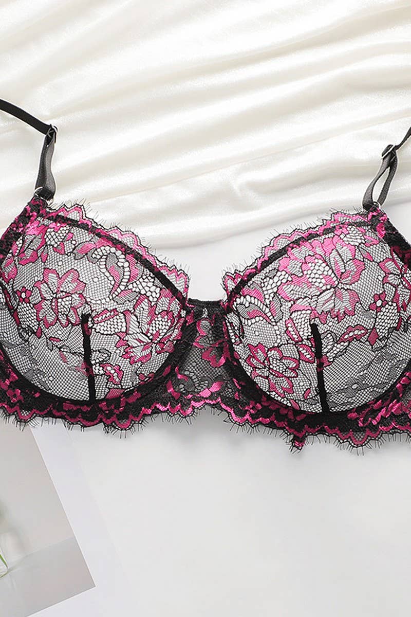 CWMU00274_LACE THIN BRA SET FOR FULL BUST