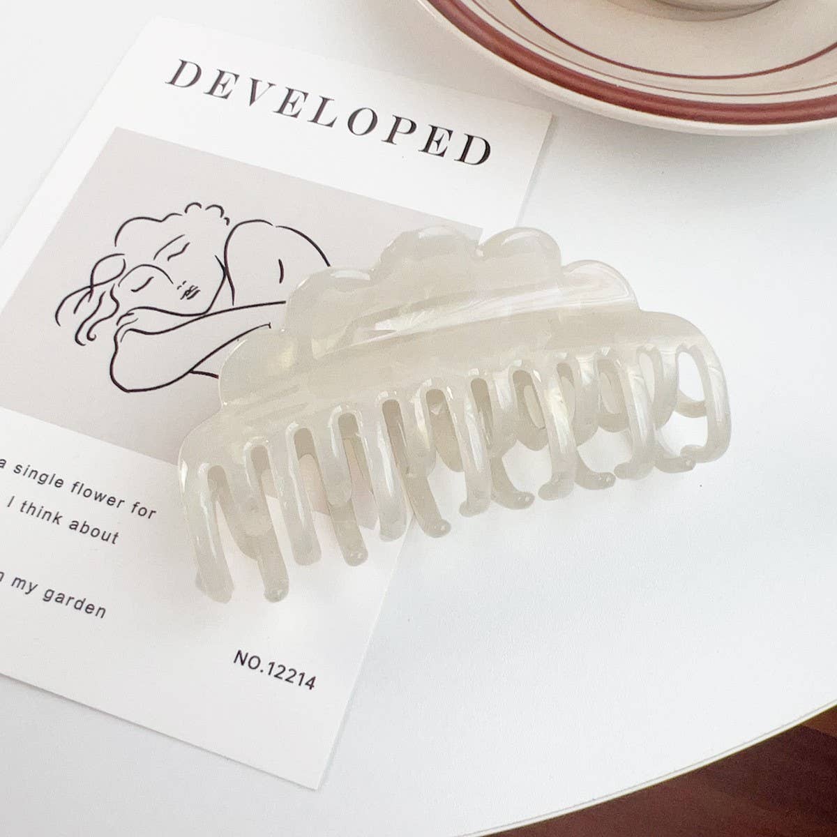 WAVE DOUBLE-ROW TEETH LADIES HAIRPIN_CWAHA1500