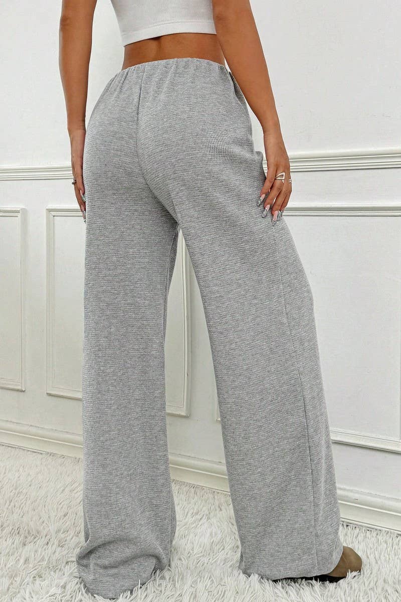 CWBLP1370_STRIPED ELASTIC DRAWSTRING STRAIGHT LEG PANTS