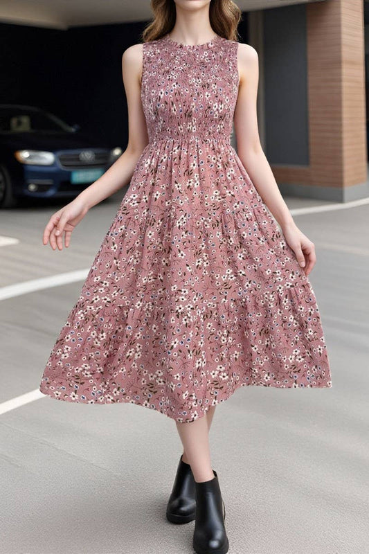 CWDMD00984_NEW SUMMER SLEEVELESS LONG DRESS