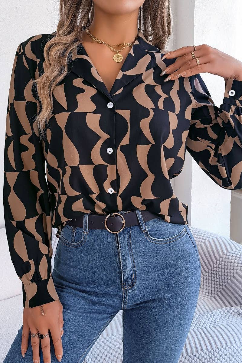 CWTDSL0083_COMMUTER COLOR SUIT COLLAR LONG-SLEEVED SHIRT