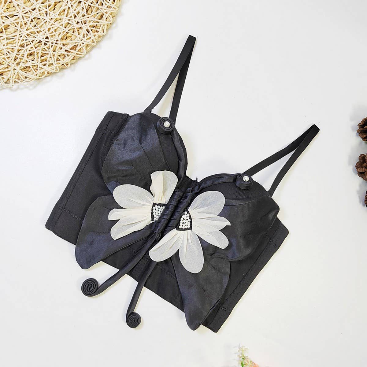 HIGH-END SEXY BUTTERFLY HERRINGBONE CORSET