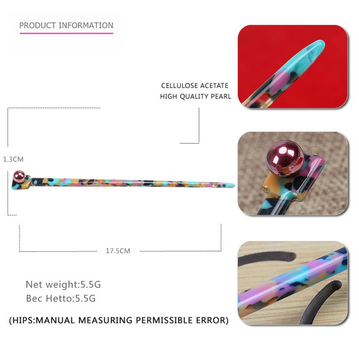 HAIRPIN ACETATE HAIRPIN INK HAIRPIN RETRO HAIRPIN