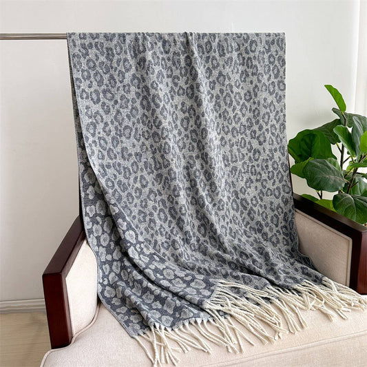 Stylish Leopard Tassel Scarf Women??¢s Winter_CWASC2758