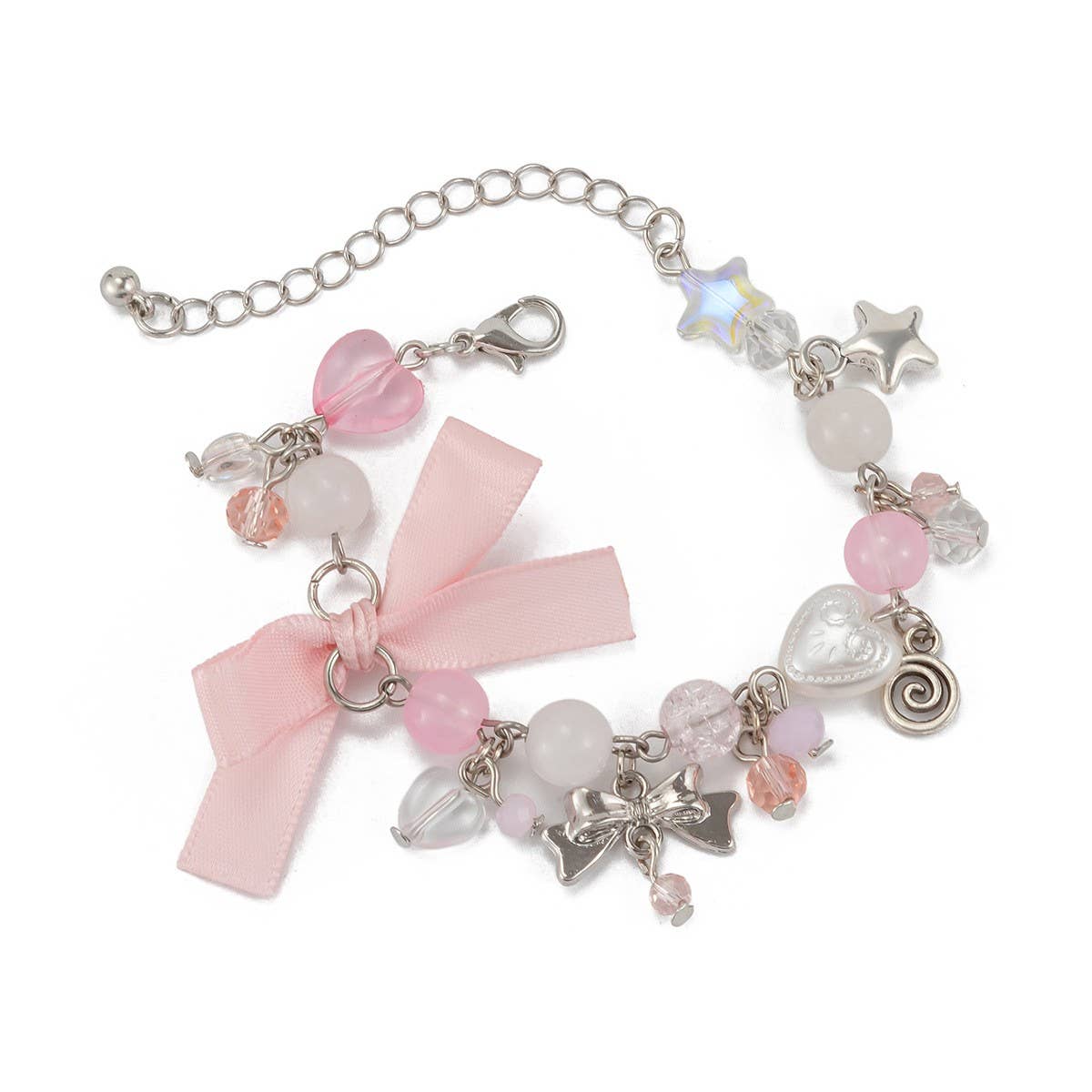 SWEET AND COOL PASTORAL STYLE BOW TASSEL BRACELET