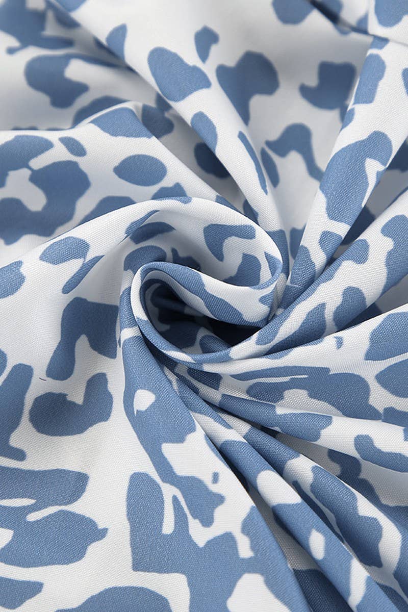 CWSPJ0414_LEOPARD PRINT LOOSE PAJAMAS THREE-PIECE SET