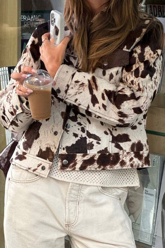 CWOJA1499_LAPEL CASUAL PRINTED SHIRT JACKET