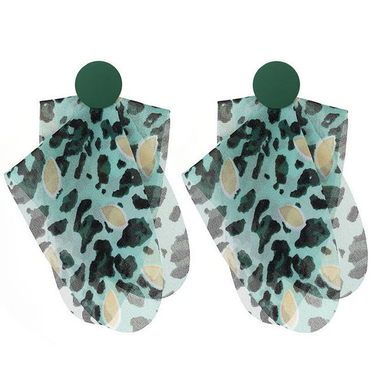New Boho Long Leopard Print Earrings Unique Design