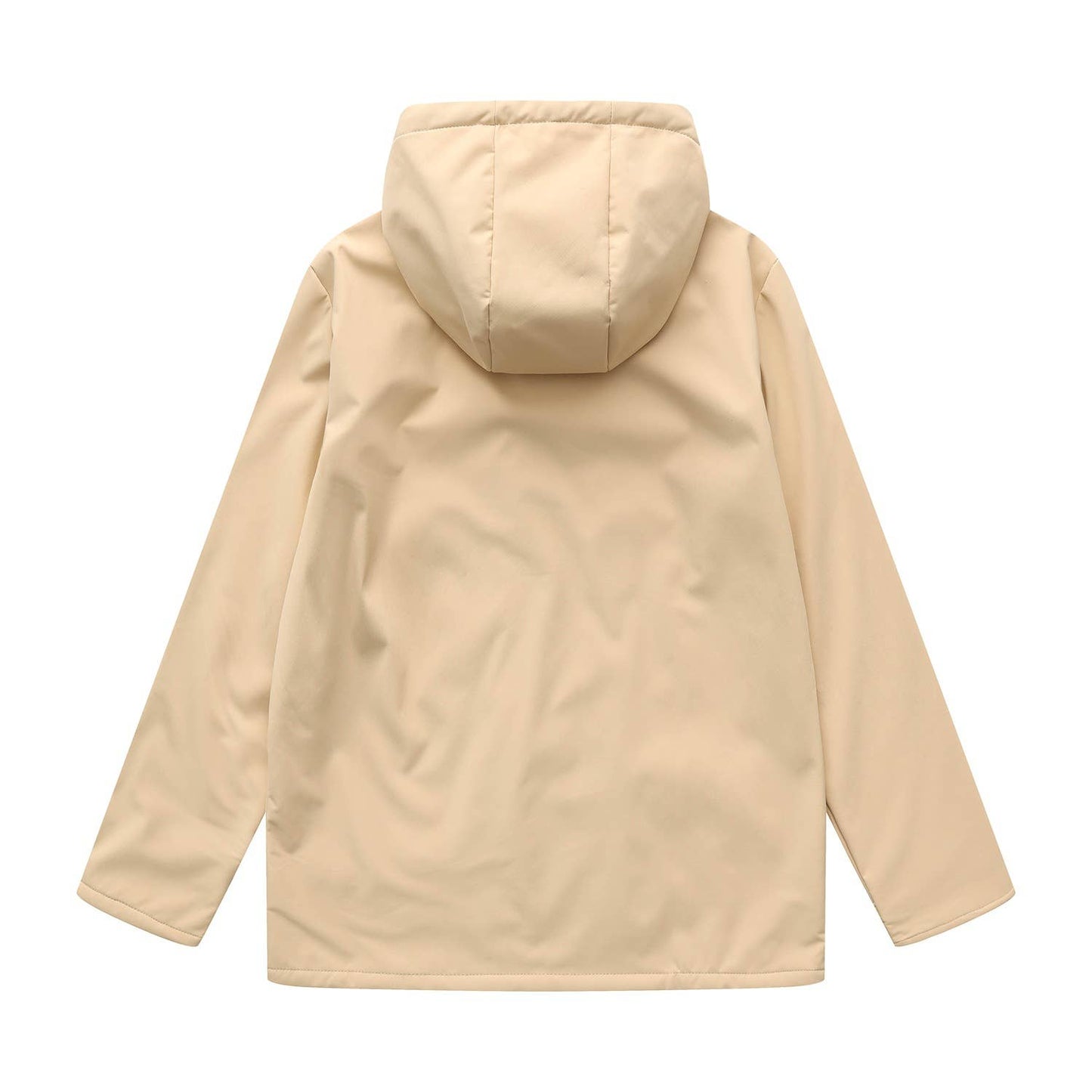 Composite fleece waterproof hooded windbreaker