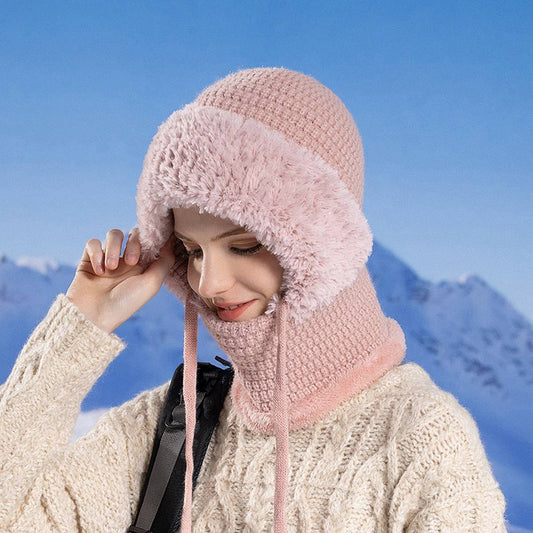 WINTER WARM HAT MASK SCARF SET