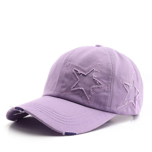Vintage Plain Embroidered Baseball Cap ?Sun Hat_CWAH2846