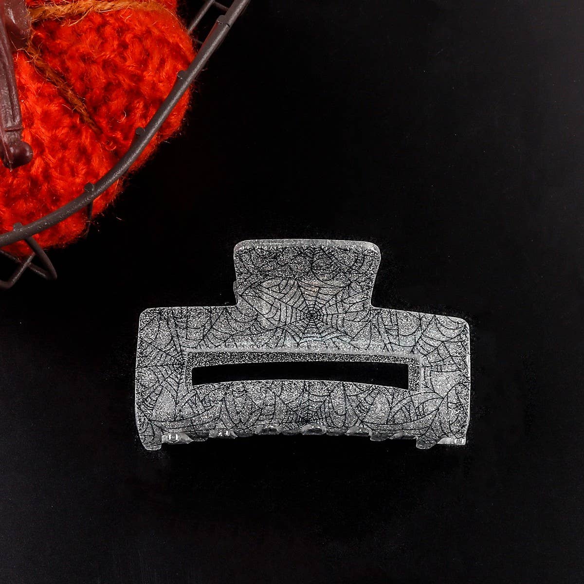 CWAHA1618_HALLOWEEN FUN RECTANGLE HAIR CLAW CLIP