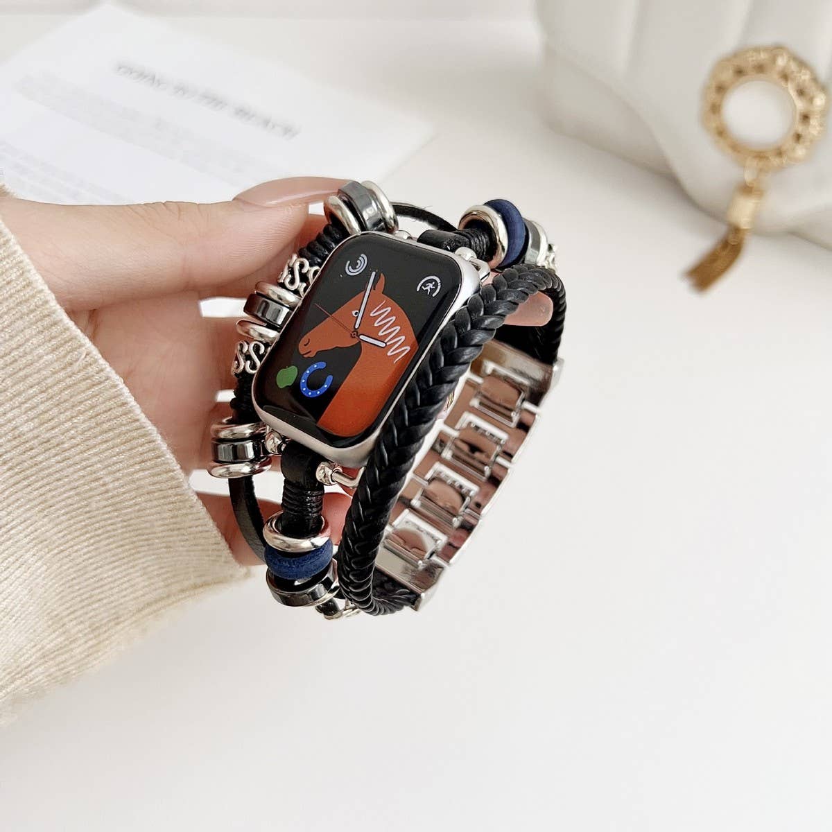 BOHEMIAN WOVEN WATCH STRAP IWATCH9-1_CWWW0037