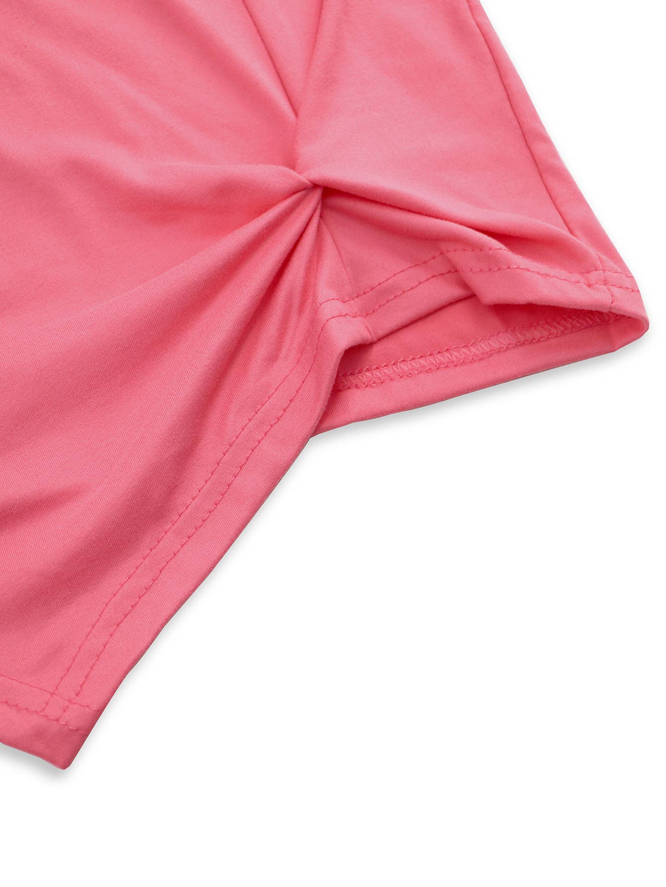 Casual Slim Fit Cropped Knit Solid Color T-Shirt