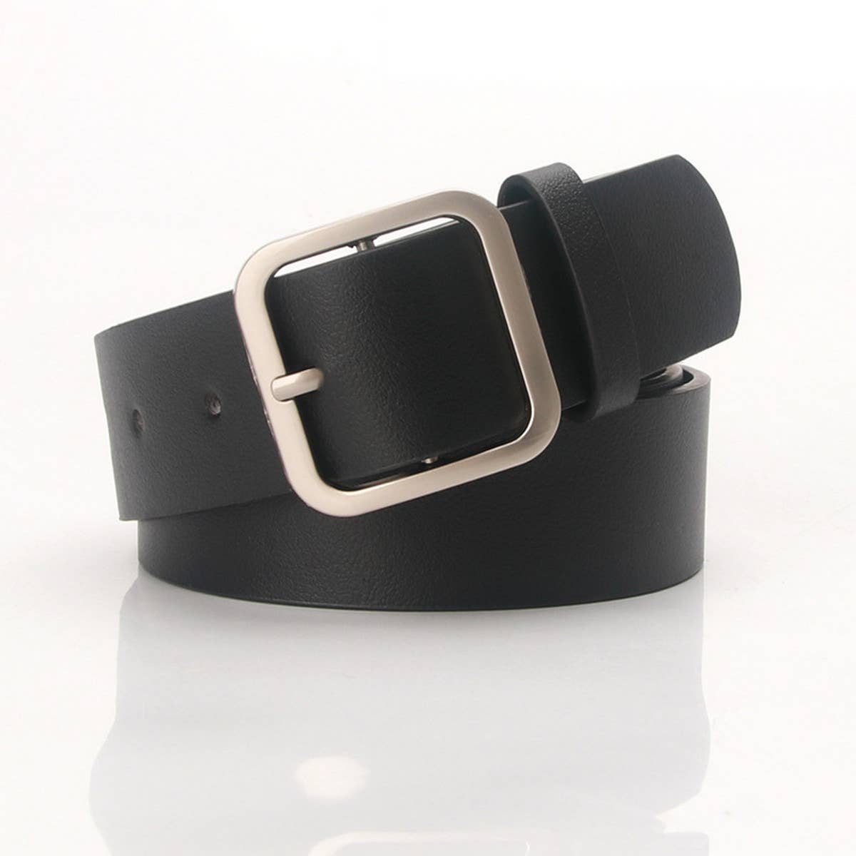 CWABE0925_CASUAL SQUARE BUCKLE BELT